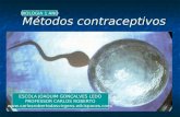 Métodos contraceptivos ESCOLA JOAQUIM GONÇALVES LEDO PROFESSOR CARLOS ROBERTO  BIOLOGIA 1 ANO.