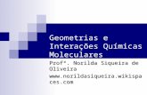Geometrias e Interações Químicas Moleculares Profª. Norilda Siqueira de Oliveira .