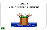 Aula 1 Von Neumann à Internet. Roteiro da Aula 1 1.1 Modelo de Von Neumann 1.2 Sistemas Centralizados 1.3 Sistemas Distribuídos 1.4 O Que é a Internet?