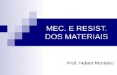 Prof. Hebert Monteiro MEC. E RESIST. DOS MATERIAIS.