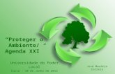 Proteger o Ambiente/ Agenda XXI Universidade do Poder Local Curia – 10 de Junho de 2012 José Macário Correia.