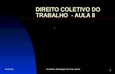 17/1/2014Anselmo Domingos da Paz Junior 1 DIREITO COLETIVO DO TRABALHO - AULA II.