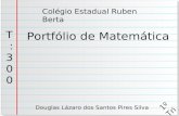 Portfólio de Matemática Douglas Lázaro dos Santos Pires Silva Colégio Estadual Ruben Berta T : 3 0 0 1 º T r i.