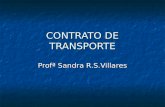 CONTRATO DE TRANSPORTE Profª Sandra R.S.Villares.