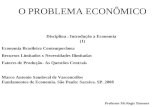 O PROBLEMA ECONÔMICO Disciplina : Introdução a Economia (1) Economia Brasileira Contemporânea Recursos Limitados x Necessidades Ilimitadas Fatores de Produção-