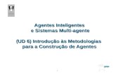 1 Agentes Inteligentes e Sistemas Multi-agente (UD 6) Introdução às Metodologias para a Construção de Agentes.