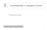 1 Computabilidade e Linguagens Formais Autómatos de pilha Gabriel David / Cristina Ribeiro.