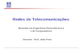 Redes de Telecomunicações Mestrado em Engenharia Electrotécnica e e de Computadores Docente : Prof. João Pires.