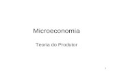 1 Microeconomia Teoria do Produtor. 2 O produtor.
