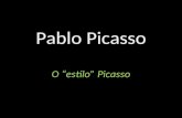 Pablo Picasso O estilo Picasso. O retrato teve grande importância na pintura de Picasso.