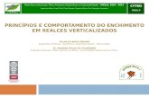PRINCÍPIOS E COMPORTAMENTO DO ENCHIMENTO EM REALCES VERTICALIZADOS Rede Ibero-americana Meio Ambiente Subterrâneo e Sustentabilidade MASyS, 2010 - 2013.