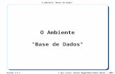 O Ambiente "Bases de Dados" © Ana Lucas/ Chaves Magalhães/Pedro Neves – 2007Versão 2.6.1 O Ambiente "Base de Dados"