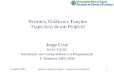 13 Outubro 2005Vectores, Gráficos e Funções - Trajectória de um Projéctil1 Vectores, Gráficos e Funções Trajectória de um Projéctil Jorge Cruz DI/FCT/UNL.