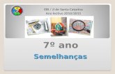 Semelhanças EBI / JI de Santa Catarina Ano lectivo 2010/2011 7º ano.