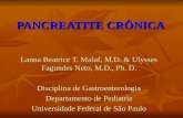 PANCREATITE CRÔNICA Lanna Beatrice T. Maluf, M.D. & Ulysses Fagundes Neto, M.D., Ph. D. Disciplina de Gastroenterologia Departamento de Pediatria Universidade.