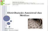 Distribuição Amostral das Médias Bioestatística Profª. Janaína Jaeger.