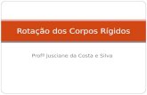 Profª Jusciane da Costa e Silva Rotação dos Corpos Rígidos.