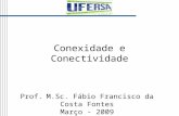 Conexidade e Conectividade Prof. M.Sc. Fábio Francisco da Costa Fontes Março - 2009.