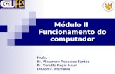 Módulo II Funcionamento do computador Profs: Dr. Alexandre Rosa dos Santos Dr. Geraldo Regis Mauri ENG05207 - Informática.
