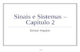 Aula 8 Sinais e Sistemas – Capítulo 2 Simon Haykin.
