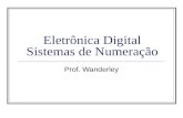 Eletrônica Digital Sistemas de Numeração Prof. Wanderley.