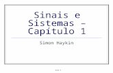 Aula 4 Sinais e Sistemas – Capítulo 1 Simon Haykin.