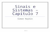 Aula 21 Sinais e Sistemas – Capítulo 7 Simon Haykin.