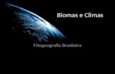 Biomas e Climas Fitogeografia Brasileira. O que é um bioma? Conjunto de ecossistemas terrestres, com vegetação característica e fisionomia típica, com.