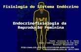 Fisiologia do Sistema Endócrino Endocrinofisiologia da Reprodução Feminina Profa. Cristina M. H. Pinto Depto. Ciências Fisiológicas-CCB-UFSC Material disponível.
