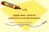 Supply chain- cadeia de suprimentos ou de abastecimentos Professora: Gisely Jorge Mesquita Marlúcia Alves.