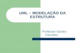UML – MODELAÇÃO DA ESTRUTURA Professor Sandro Carvalho.