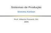 Sistemas de Produção Sistema Kanban Prof. Alberto Possetti, Dd. 2005.