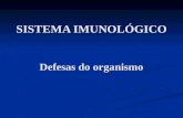SISTEMA IMUNOLÓGICO Defesas do organismo. I. Introdução:. Imunologia – estudo do sistema imunológico.. Reconhecer e reagir contra antígenos (moléculas.