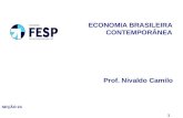 ECONOMIA BRASILEIRA CONTEMPORÂNEA Prof. Nivaldo Camilo SEÇÃO 24 1.