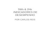 5Ws & 2Hs INDICADORES DE DESEMPENHO POR CARLOS REIS.