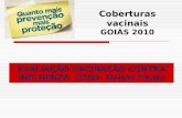 AVALIAÇÃO VACINAÇÃO CONTRA INFLUENZA H1N1- Dados Finais Coberturas vacinais GOIÁS 2010.