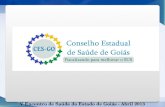 V Encontro de Saúde do Estado de Goiás - Abril 2013.
