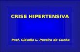 CRISE HIPERTENSIVA Prof. Cláudio L. Pereira da Cunha.