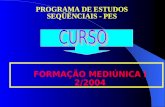 PROGRAMA DE ESTUDOS SEQÜËNCIAIS - PES FORMAÇÃO MEDIÚNICA I 2/2004.