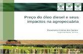 Rosemeire Cristina dos Santos Superintendente Técnica Preço do óleo diesel e seus impactos na agropecuária Maio de 2010.