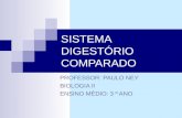 SISTEMA DIGESTÓRIO COMPARADO PROFESSOR: PAULO NEY BIOLOGIA II ENSINO MÉDIO: 3 º ANO.
