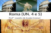 Roma (UN. 4 e 5) Profº Leandro de Araújo Crestani.
