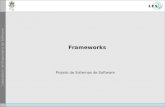 Frameworks Projeto de Sistemas de Software. 2 © LES/PUC-Rio Sumário Motivação Definição Classificação Características Propriedades Técnicas de Customização.