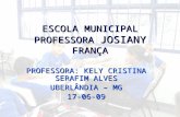 ESCOLA MUNICIPAL PROFESSORA JOSIANY FRANÇA PROFESSORA: KELY CRISTINA SERAFIM ALVES UBERLÂNDIA – MG 17-06-09.