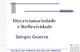 ESCOLA DE DIREITO DO RIO DE JANEIRO Discricionariedade e Reflexividade Sérgio Guerra.