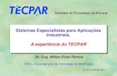 Sistemas Especialistas para Aplicações Industriais. A experiência do TECPAR Sistemas Especialistas para Aplicações Industriais. A experiência do TECPAR.