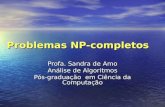 Problemas NP-completos Profa. Sandra de Amo Análise de Algoritmos Pós-graduação em Ciência da Computação.