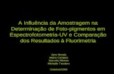 A Influência da Amostragem na Determinação de Foto-pigmentos em Espectrofotometria-UV e Comparação dos Resultados à Fluorimetria Juno Morais Maíra Campos.