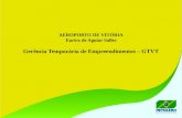 AEROPORTO DE VITÓRIA Eurico de Aguiar Salles Gerência Temporária de Empreendimentos – GTVT.
