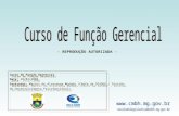 Curso de Função Gerencial Data: 28/07/2008 Instrutor: Marcos de Alvarenga Mudado (Chefe da DIVDEP – Divisão de Desenvolvimento Psicofuncional) - REPRODUÇÃO.